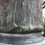 The bottom of one of the 2000 year old columns.